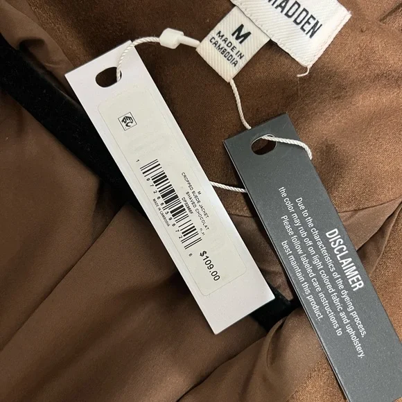 Steve Madden Brown Bomber Jacket - Picture 5 of 5